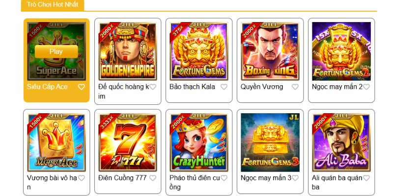 Các trò chơi nổ hũ hot